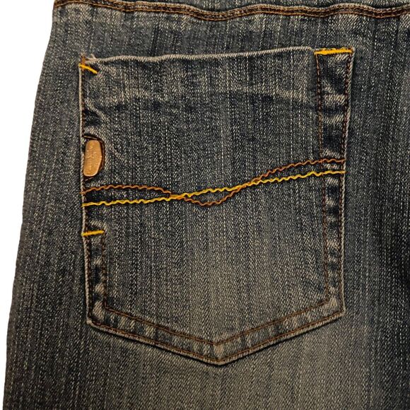 Pepe London 73 Patchwork Flared Jeans Women Size 30 x 31 Blue Denim Vintage Y2K - Picture 11 of 13